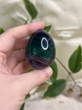 Load image into Gallery viewer, Rainbow Fluorite Egg #45D
