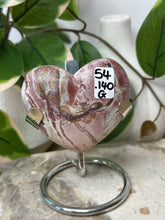 Load image into Gallery viewer, Pink Picture Jasper Heart #54B
