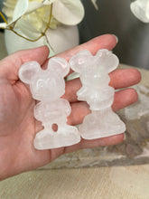 Load image into Gallery viewer, Clear Quartz Mickey + Minnie Pair
