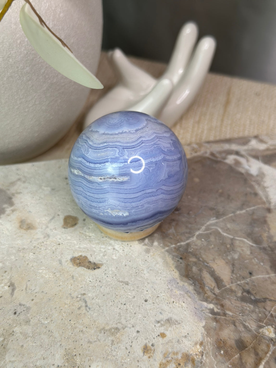 Blue Lace Agate Sphere #175