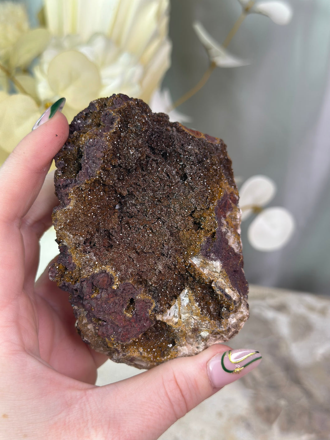 Manganese Quartz x Calcite Cluster #55