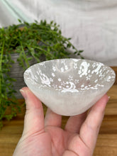 Load image into Gallery viewer, 10cm Engraved Selenite Bowl
