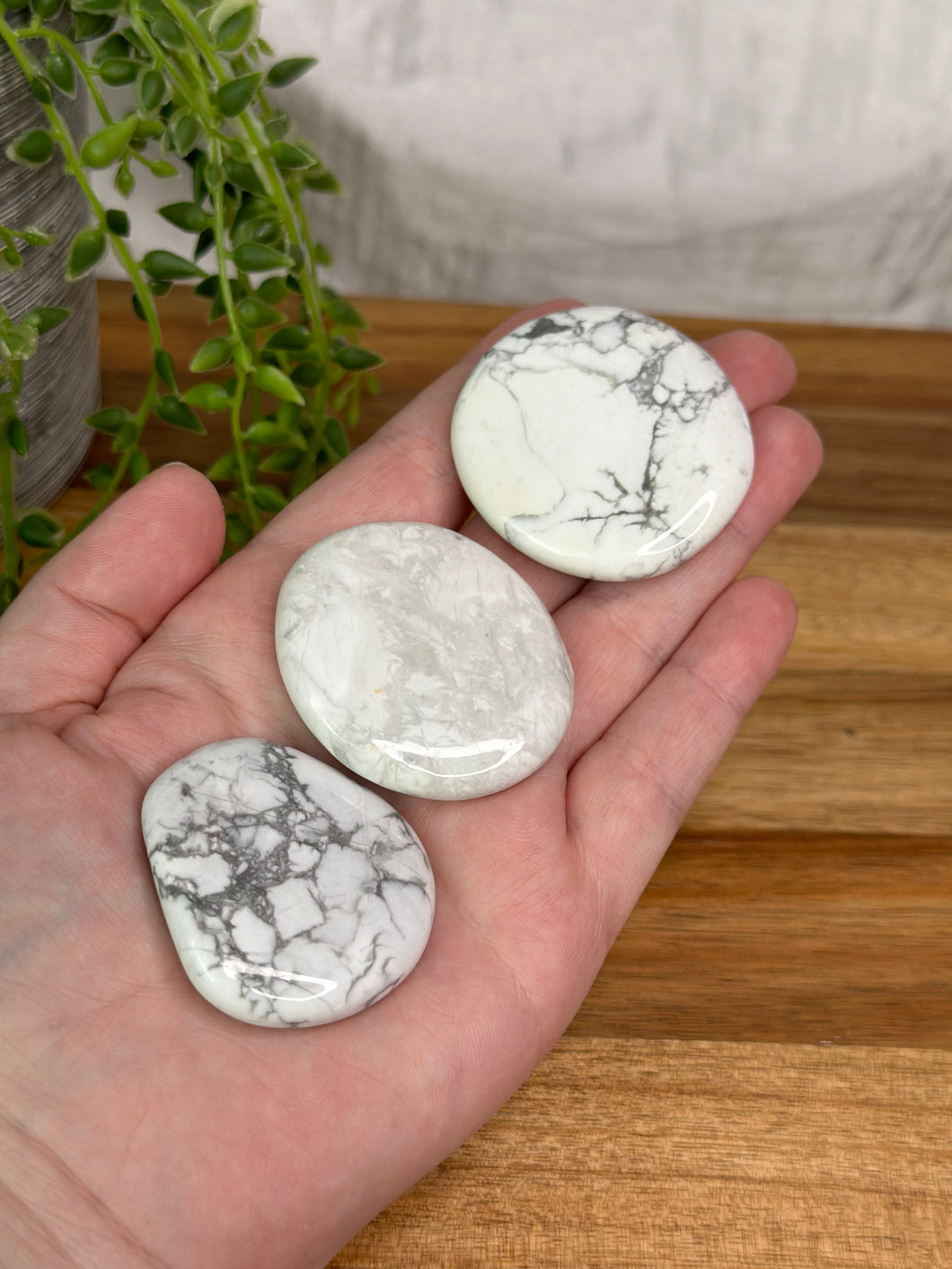 Medium Howlite Flatstones