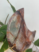 Load image into Gallery viewer, XL Fire Quartz Moon On Stand
