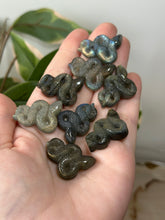 Load image into Gallery viewer, Mini Labradorite Snake Carvings
