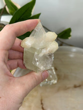 Load image into Gallery viewer, Glass Green/Pink Apophyllite~Peach Stillbite~Pink Chalcedony Natural DT #55
