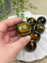 Load image into Gallery viewer, SML Tigers Eye Spheres
