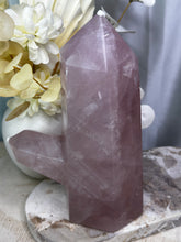 Load image into Gallery viewer, 2.5 Kilo Double Pointed Rose Quartz Tower
