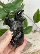 Load image into Gallery viewer, Silver Sheen Obsidian Rhino

