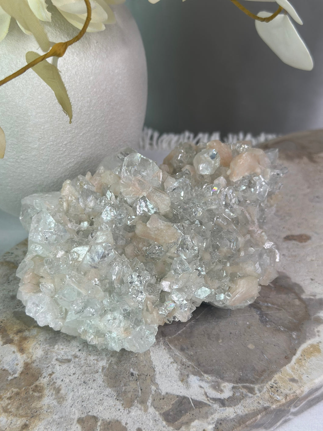 *HQ* Apophyllite + Peach Stillbite Specimen #288