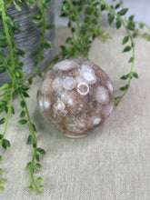 Load image into Gallery viewer, Pink Amethyst x Flower Agate Sphere #59
