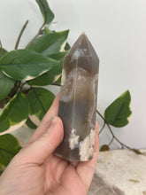 Load image into Gallery viewer, Green Flower Agate Tower
