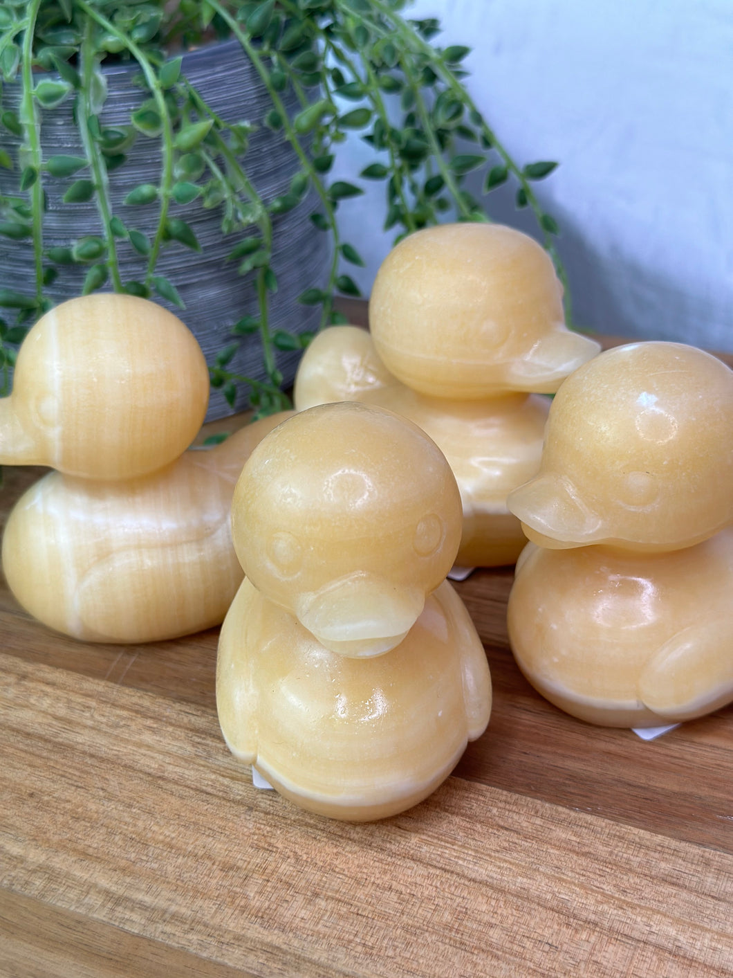 Jumbo Yellow Calcite Ducks