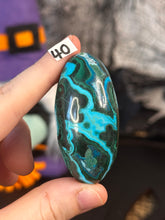 Load image into Gallery viewer, Malchite x Chrysocolla Shiva Lingams *Choose Your Own*

