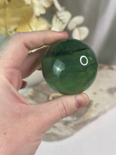 Load image into Gallery viewer, Ice green Fluorite Sphere #78

