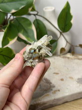 Load image into Gallery viewer, Iridescent Pyrite On Quartz Specimen #15A

