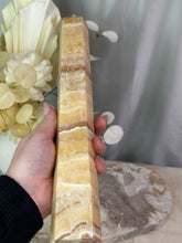 Load image into Gallery viewer, Yellow Banded Calcite Tower #135
