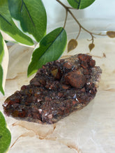 Load image into Gallery viewer, Alien Amethyst~Shimmery Deep Red/Purple Amethyst with Hematite Inclusions Cluster #95
