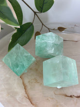 Load image into Gallery viewer, Ice Green Fluorite Freestanding Cubes #28
