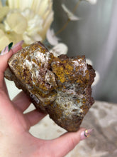 Load image into Gallery viewer, Manganese Quartz x Calcite Cluster #65
