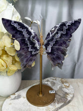 Load image into Gallery viewer, Chevron Amethyst Butterfly Wings *Imperfect*
