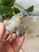 Load image into Gallery viewer, Glass Green/Pink Apophyllite~Peach Stillbite~Pink Chalcedony Natural DT #58
