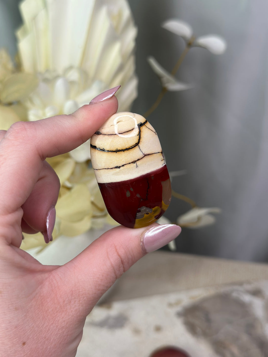 Mookaite Palmstones #12