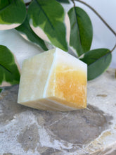 Load image into Gallery viewer, Imperfect Orange Calcite Cube #58A
