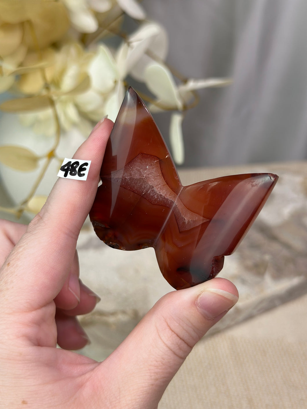 Carnelian 3D Butterfly #48E