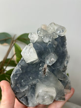 Load image into Gallery viewer, Glass Apophyllite~Red Heulandite~Peach Stillbite~Sugary Blue/Silver Chalcedony Cluster #168
