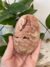 Load image into Gallery viewer, Jumbo Pink Amethyst Palmstone
