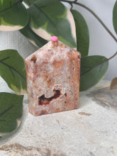 Load image into Gallery viewer, Pink Crazy Lace Agate Domino #42B
