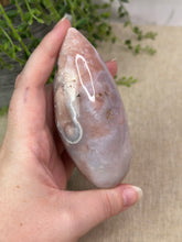 Load image into Gallery viewer, Pink Amethyst x Flower Agate Tear Drop #48
