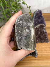 Load image into Gallery viewer, Medium Rainbow Amethyst Cut Bases
