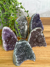 Load image into Gallery viewer, Medium Rainbow Amethyst Cut Bases
