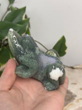 Load image into Gallery viewer, LRG Moss Agate Frog #58A
