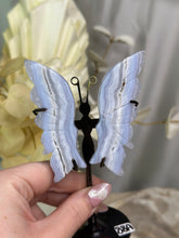 Load image into Gallery viewer, Blue Lace Agate Butterfly Wings
