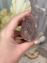 Load image into Gallery viewer, Pink Amethyst Sugar Druzy Egg #74
