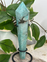 Load image into Gallery viewer, Amazonite Wand On Stand #45
