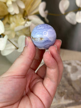 Load image into Gallery viewer, Blue Lace Agate Sphere #65
