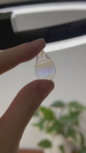 Load and play video in Gallery viewer, Small Iris Agate Tear Drop Slice
