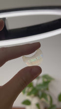 Load and play video in Gallery viewer, Small Iris Agate Moon Slice
