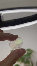 Load and play video in Gallery viewer, Small Iris Agate Heart Slice
